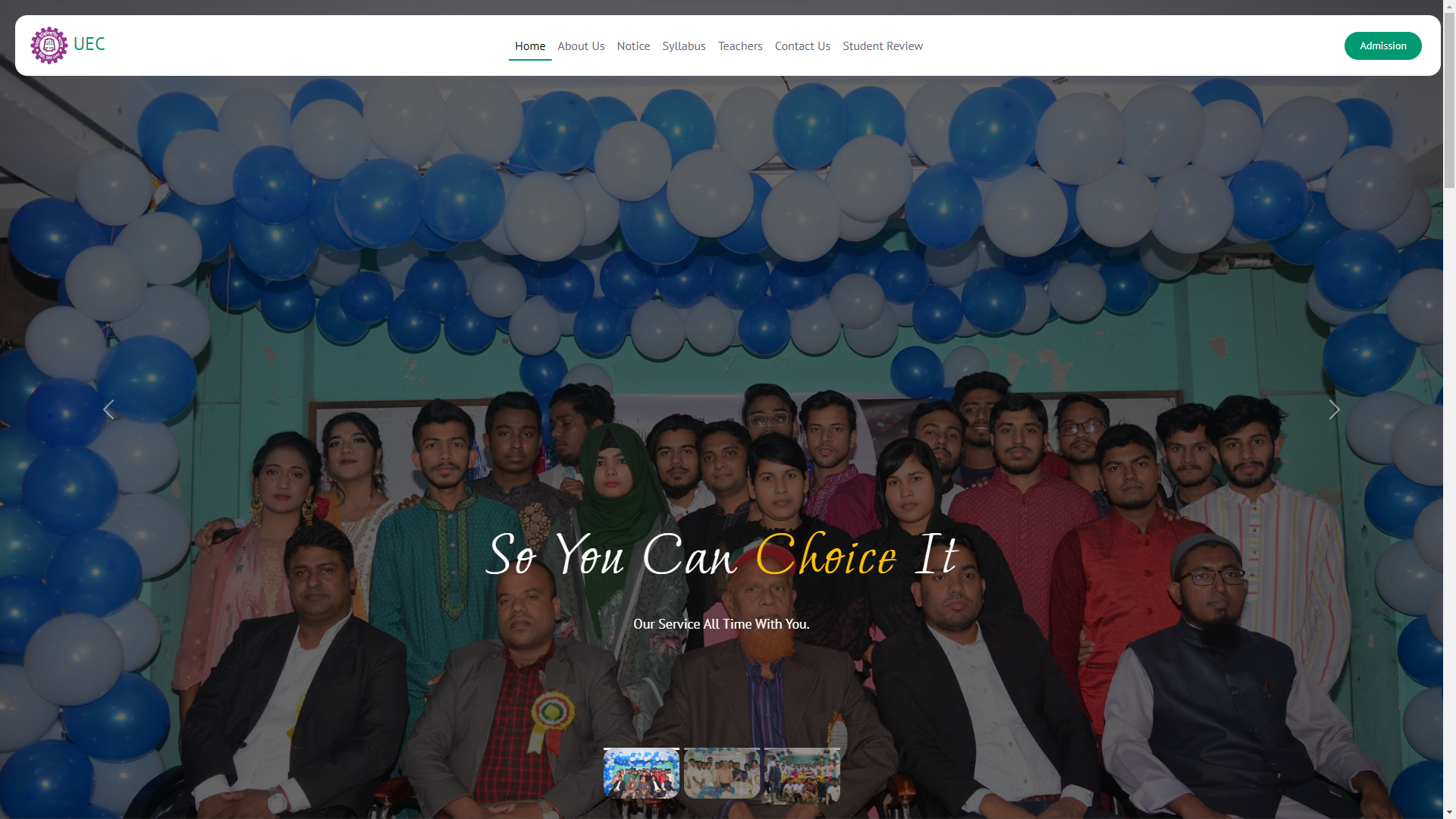 Engineering College Website with Bootstrap 5